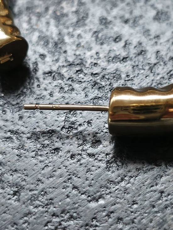 14k Gold Post Jennifer Fisher Hoops - Picture 6 of 9